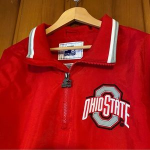 Ohio State University STARTER Jacket 1/4 Quarter Zip